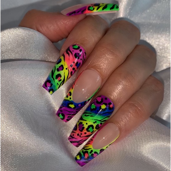 Christina’s Nails Other - Lisa Frank Inspired Custom Luxury Press Ons